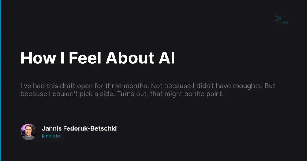How I Feel About AI